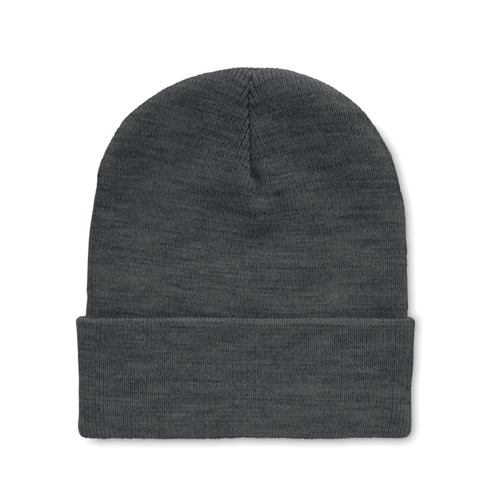 POLO RPET - Beanie mit Umschlag RPET - Weiß/schwarz