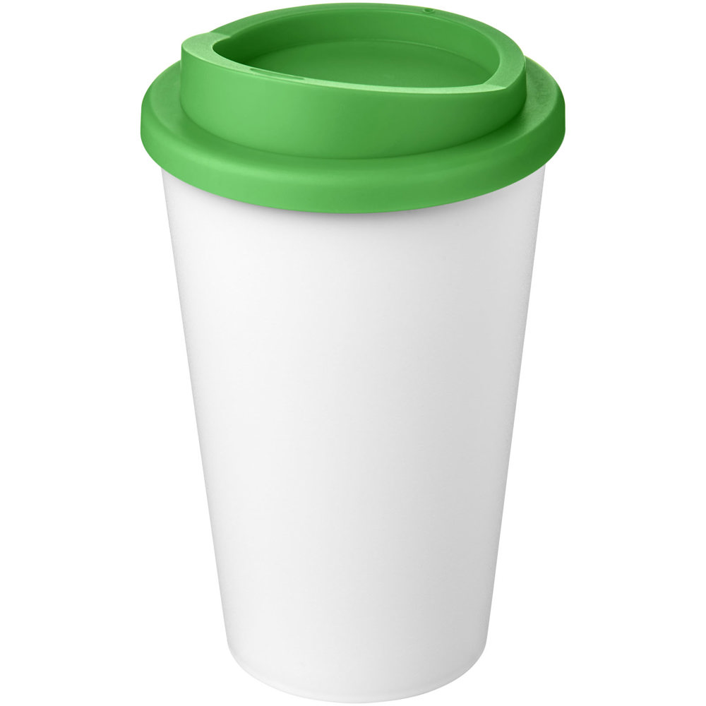 Americano® Eco 350 ml recycelter Becher - weiss, grün