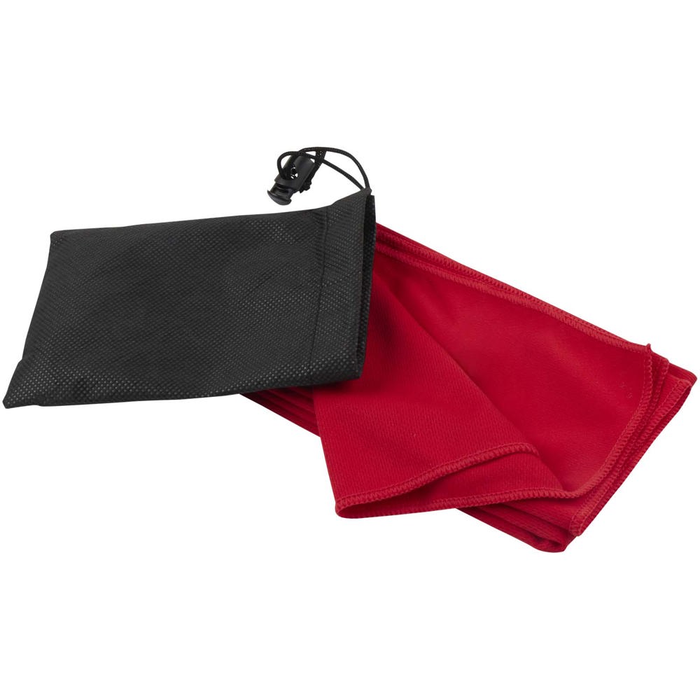 Lucas RPET Sporthandtuch 30 × 80 cm - Rot