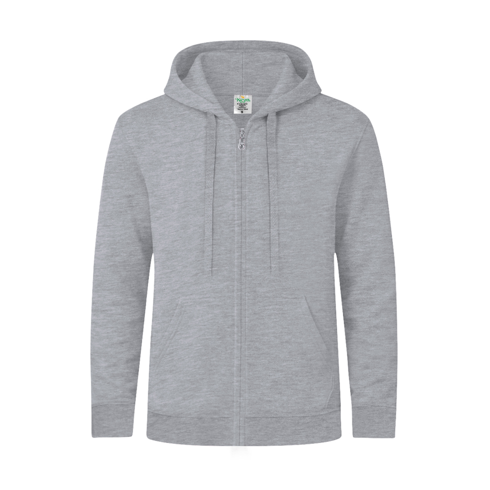 Erwachsene Sweatshirt mit Kapuze + Reißverschluss "keya" SWZ280 - GRI