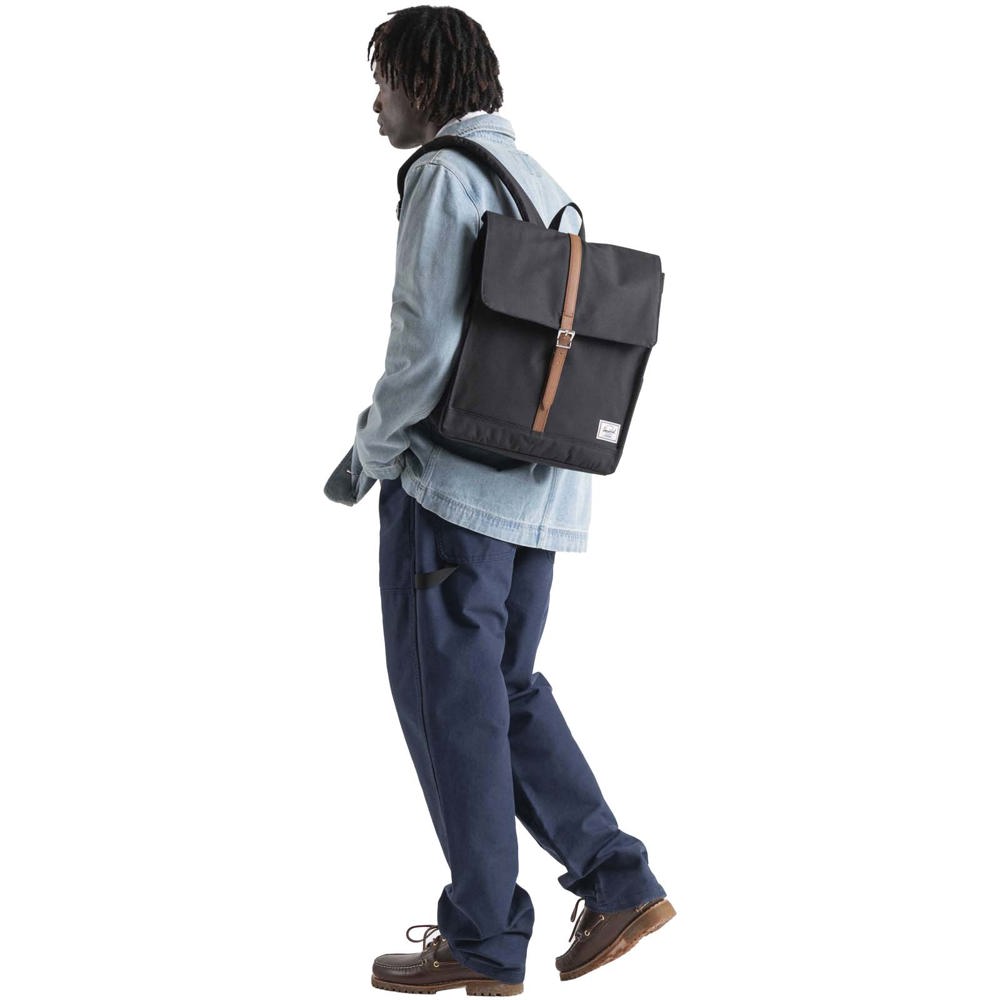 Herschel City Rucksack aus recyceltem Material 16 L