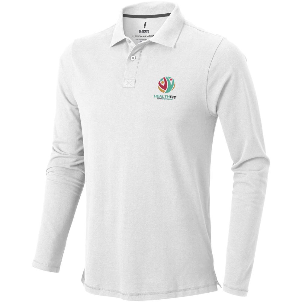 Calgary 200 g/m² Langarm Poloshirt für Herren