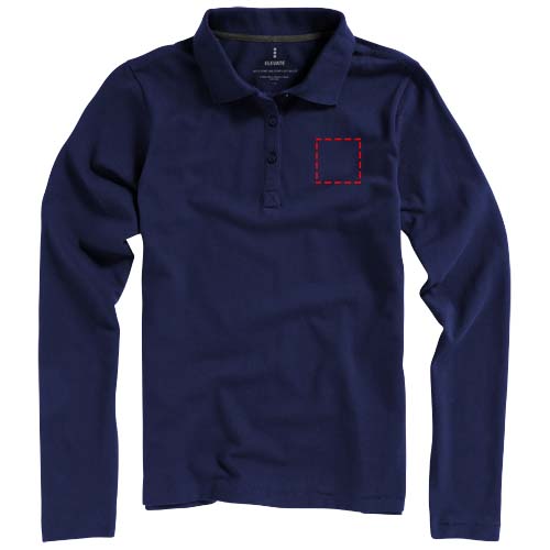 Calgary 200 g/m² Langarm Poloshirt für Damen
