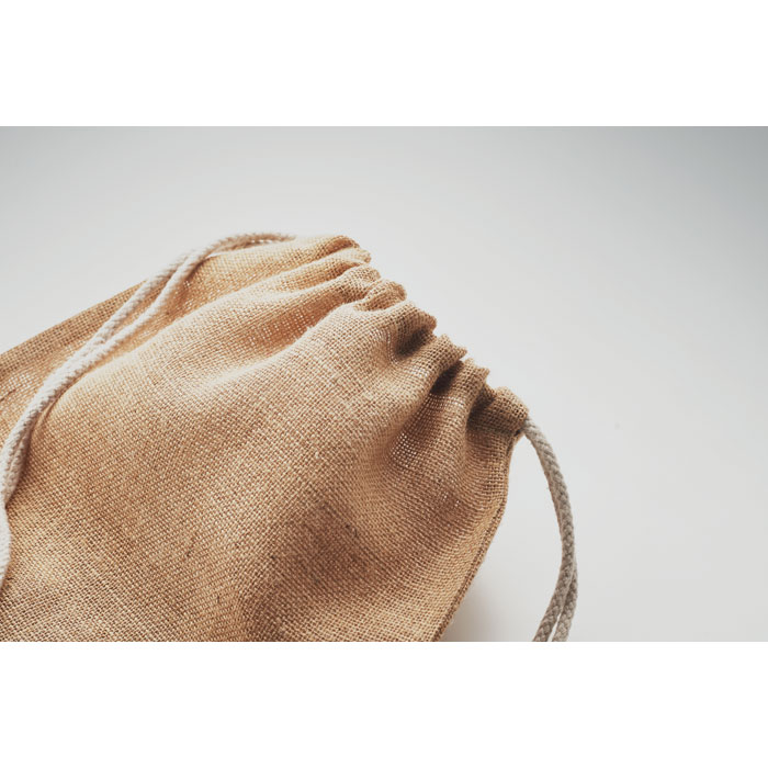 FUKURO - Jute Beutel mit Kordelzug