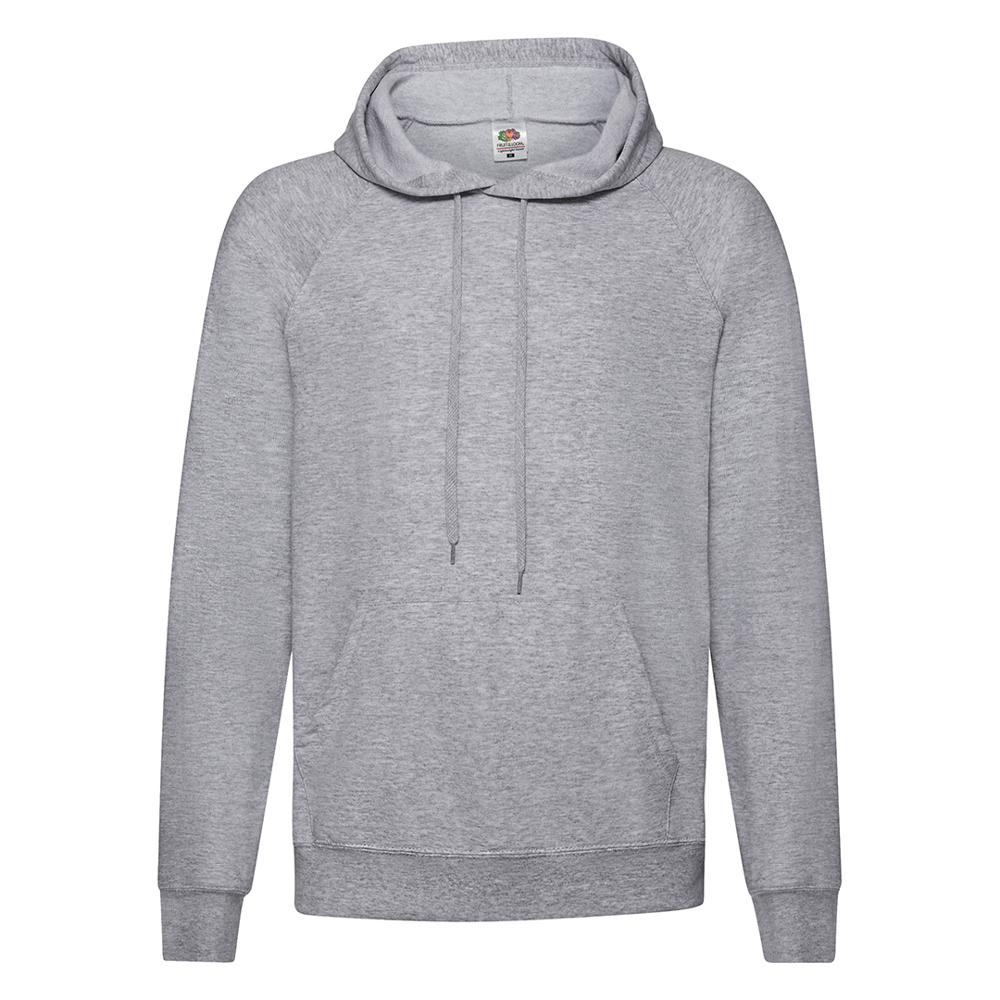 Erwachsene Sweatshirt Lightweight Hooded S - GRI
