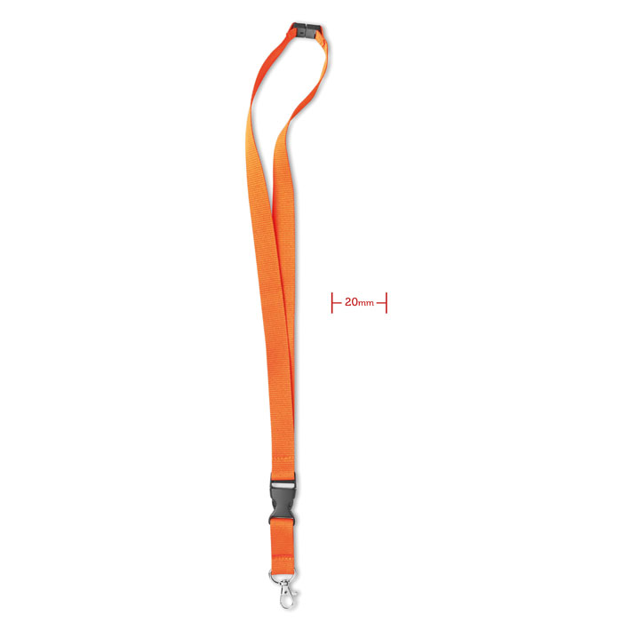 LANY - Lanyard mit Metallkarabiner - Orange