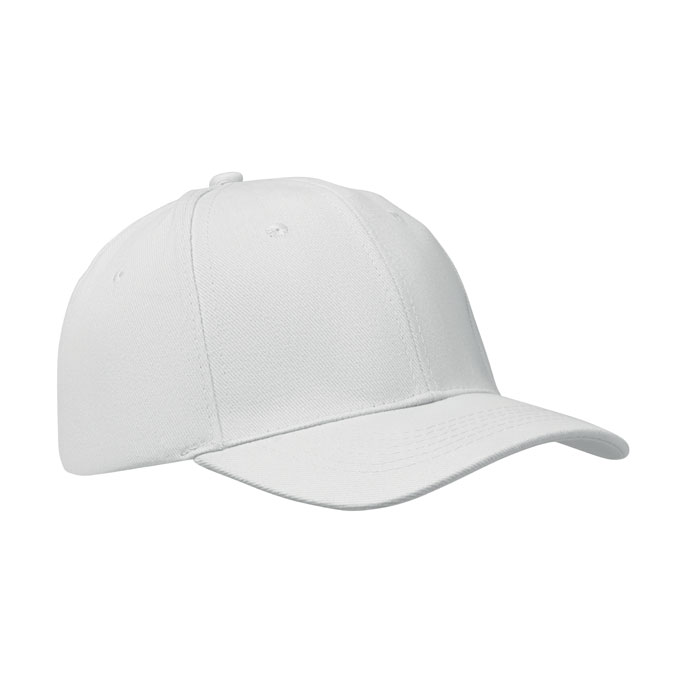 BUFFALO - Baseball cap 6 panels 260g/m² - Weiß