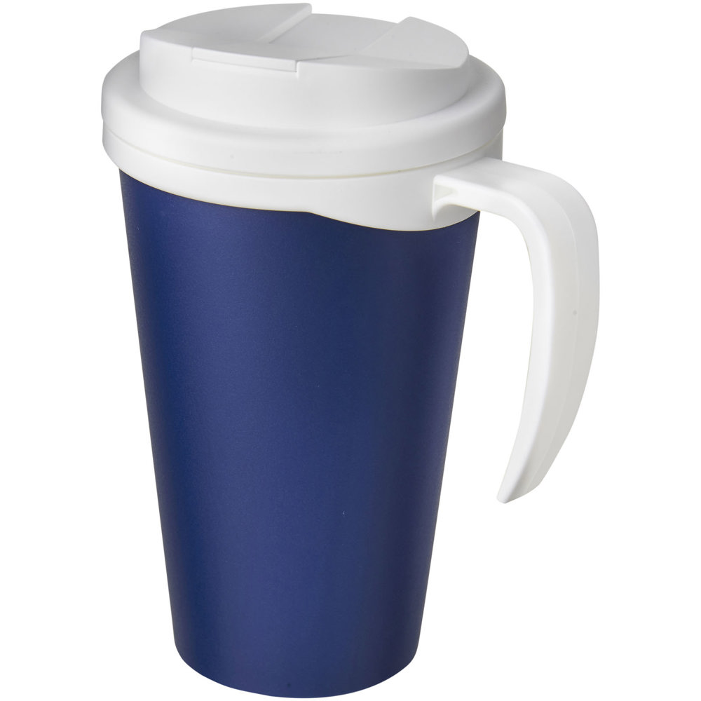Americano® Grande 350 ml Isolierbecher mit auslaufsicherem Schraubverschluss - blau, weiss