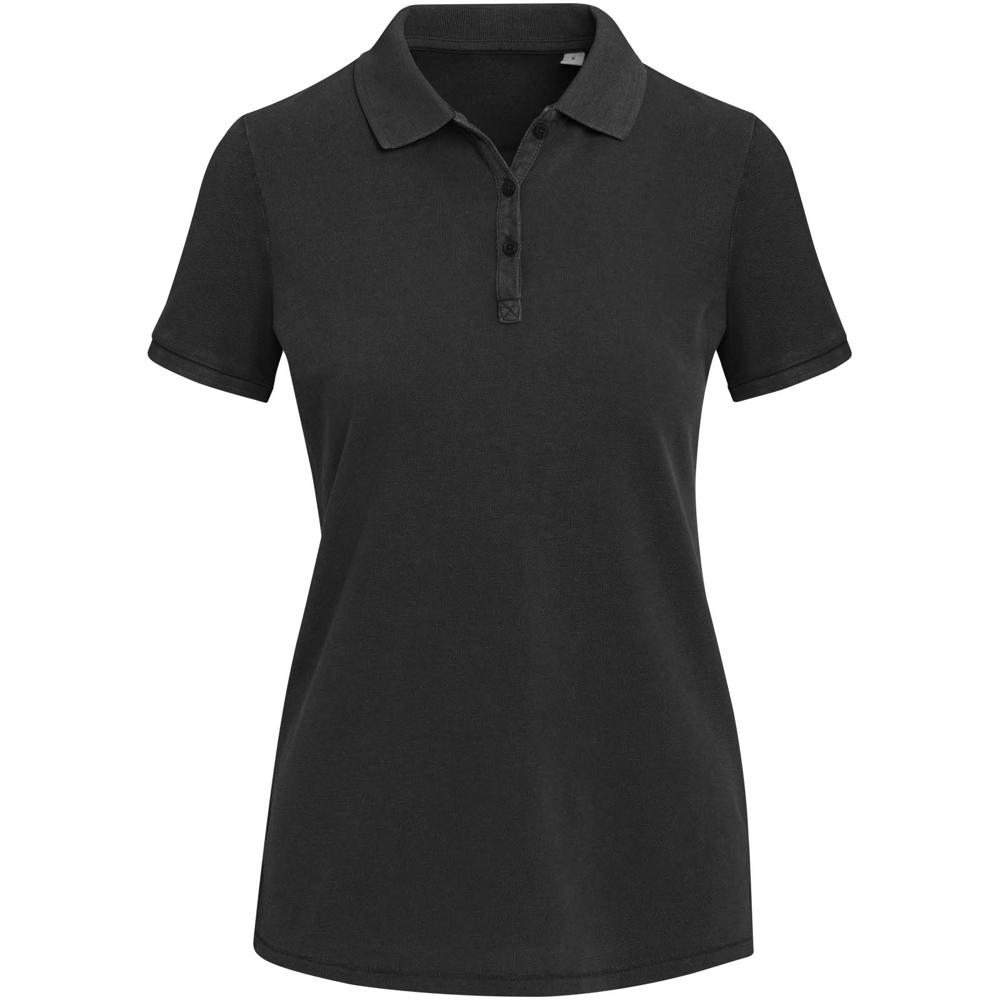 Calgary Poloshirt für Damen im Washed Look, 200 g/m2