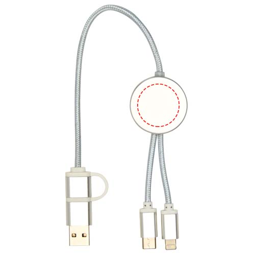 Alasia 30 cm 5-in-1 Kabel aus recyceltem Kunststoff für Datenübertragung und 27W Schnellladung