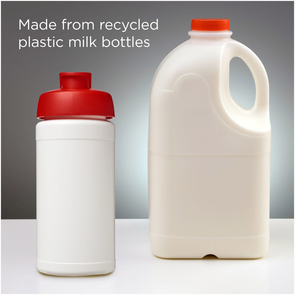 Baseline 500 ml recycelte Sportflasche mit Klappdeckel 