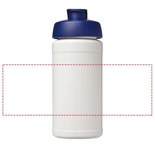 Baseline 500 ml recycelte Sportflasche mit Klappdeckel 