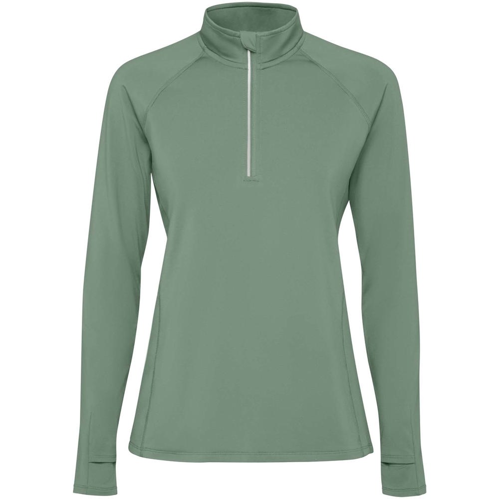 Estambul Half-Zip Sweatshirt für Damen - lorbeergrün