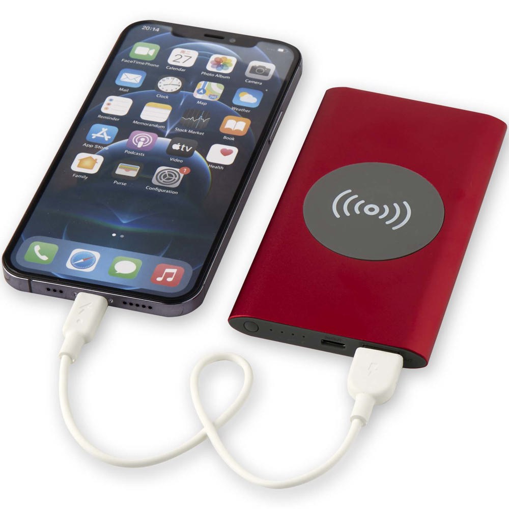 Juice 4000 mAh Typ-C kabellose Powerbank aus recyceltem Aluminium 