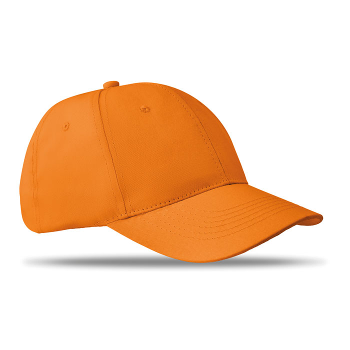 BASIE APOLLO - Baseball cap 6 panels 160g/m² - Orange