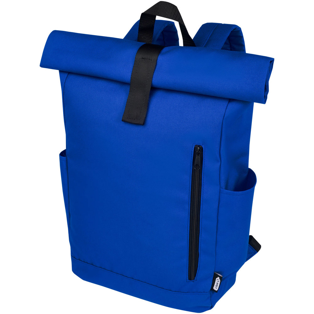 Byron 15,6" GRS RPET Roll-Top Rucksack 18 L - royalblau
