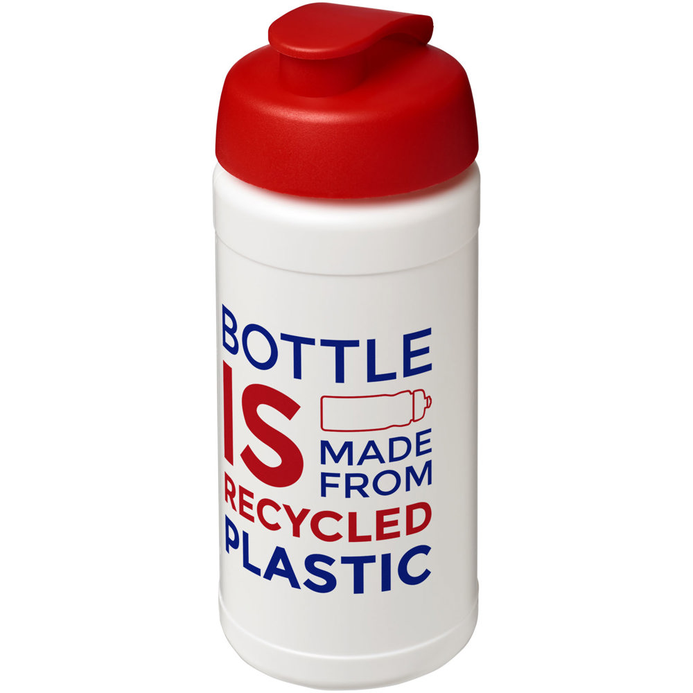 Baseline 500 ml recycelte Sportflasche mit Klappdeckel 