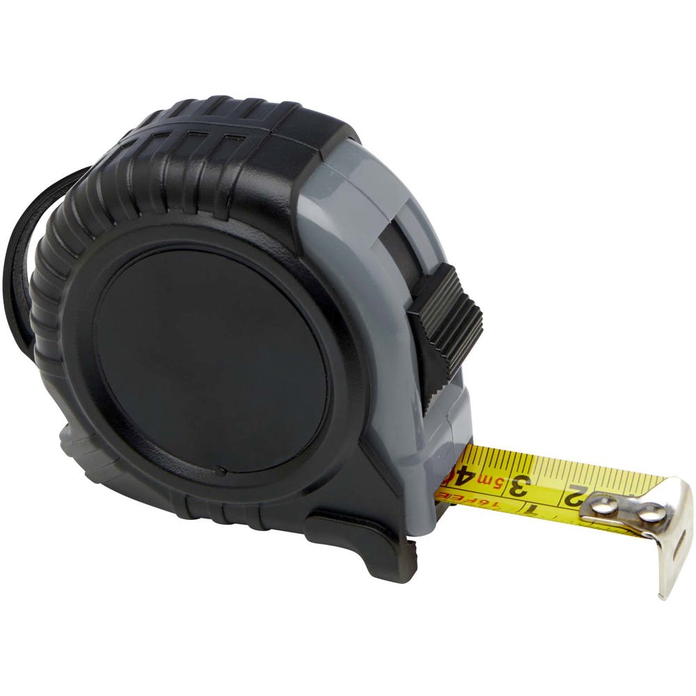 Score 5 Meter Maßband mit Gürtelclip - grau