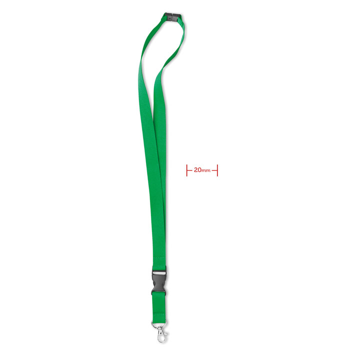 LANY - Lanyard mit Metallkarabiner - Grün