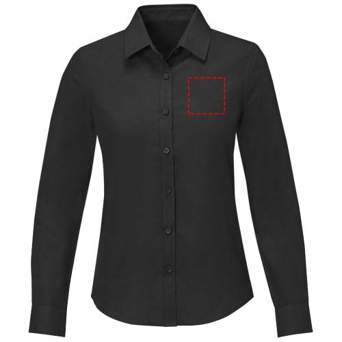 Pollux 130 g/m² Damenbluse mit langen Ärmeln