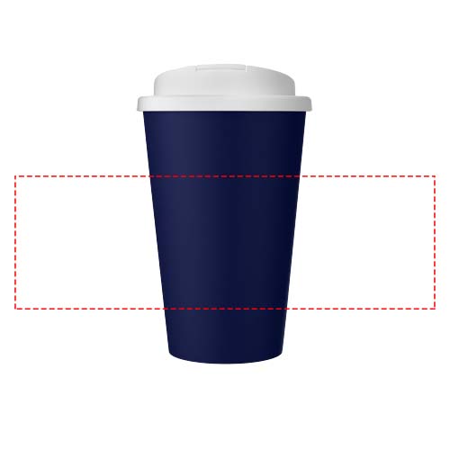 Americano® Eco 350 ml recycelter Becher mit auslaufsicherem Deckel