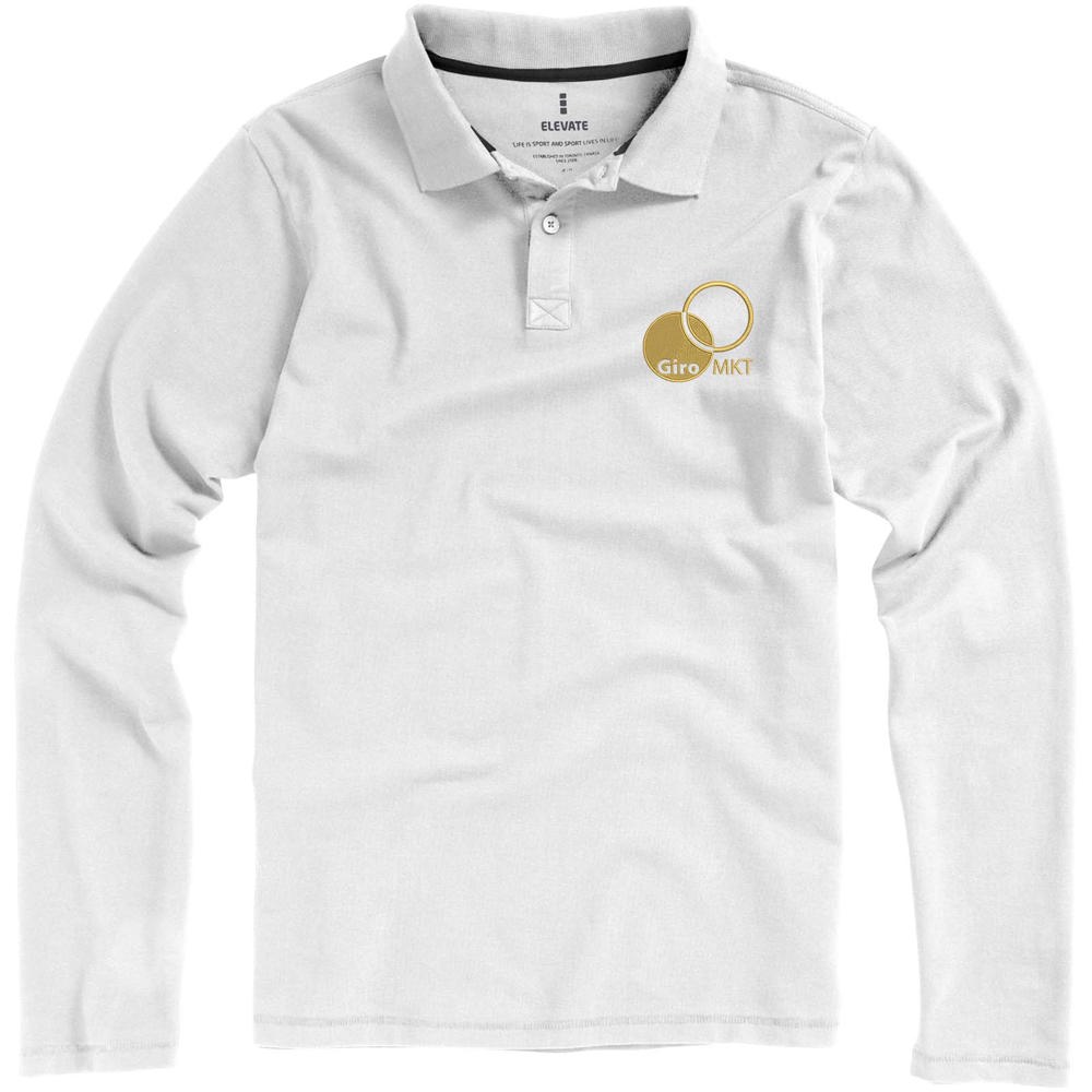 Calgary 200 g/m² Langarm Poloshirt für Herren