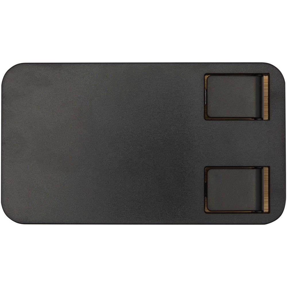 Alfirk Klappbare Smartphonehalterung aus recyceltem Kunststoff mit Bambusdetails