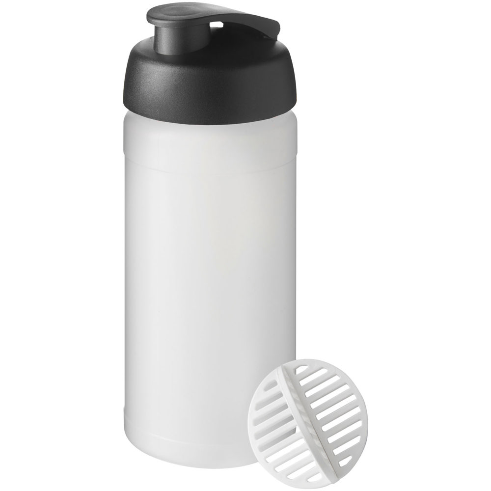Baseline Plus 500 ml Shakerflasche - schwarz, klar mattiert