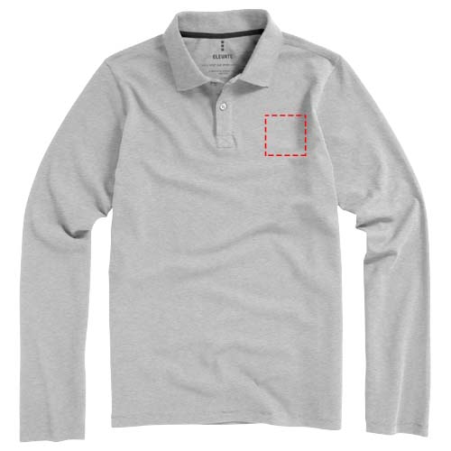 Calgary 200 g/m² Langarm Poloshirt für Herren