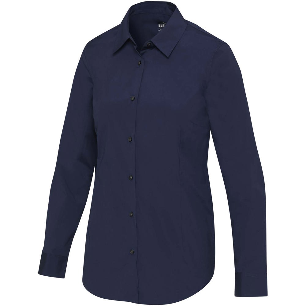 Carnelian Popeline Bluse - Marineblau