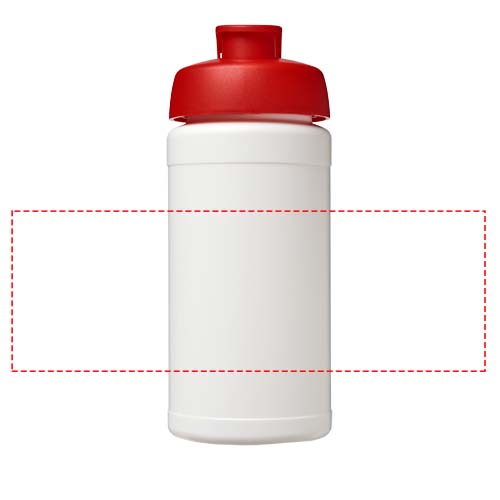 Baseline 500 ml recycelte Sportflasche mit Klappdeckel 