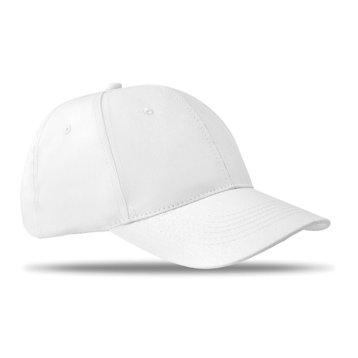 BASIE APOLLO - Baseball cap 6 panels 160g/m² - Weiß