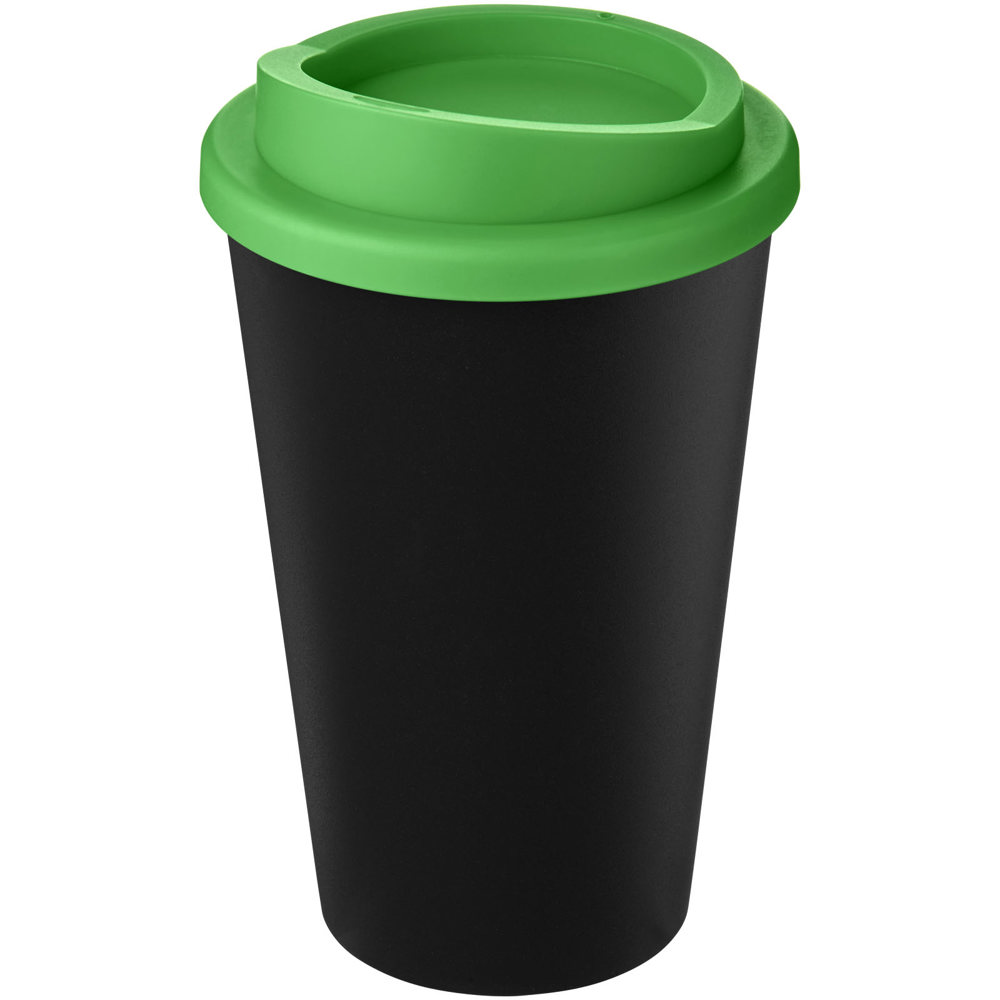 Americano® Eco 350 ml recycelter Becher - schwarz, grün