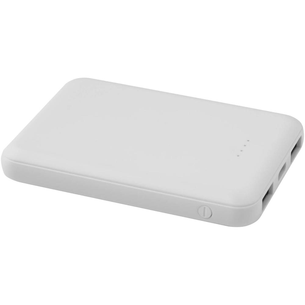 Asama 5000 mAh Typ-C Powerbank aus recyceltem Kunststoff - weiss