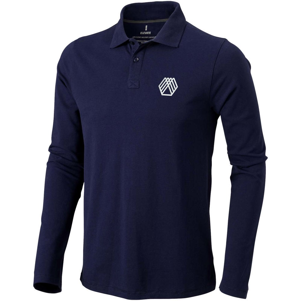 Calgary 200 g/m² Langarm Poloshirt für Herren