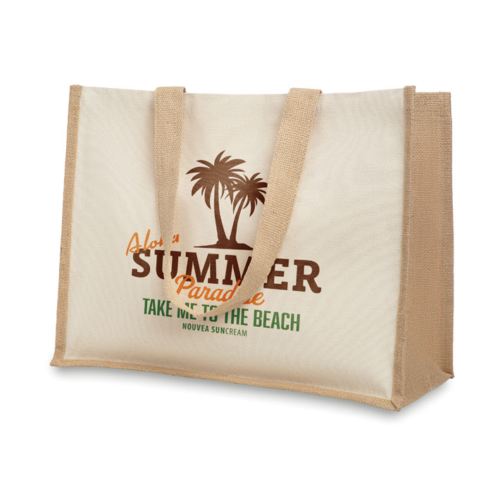 CAMPO DE FIORI - Jute/Canvas Shopper 