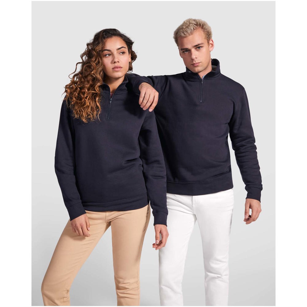 Aneto Pullover mit Viertelreißverschluss