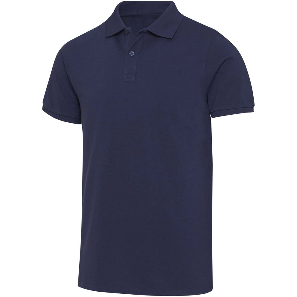 Beryl Kurzärmeliges Poloshirt aus 220 g/m² Bio-Recyclingmaterial (OCS), unisex - Navy