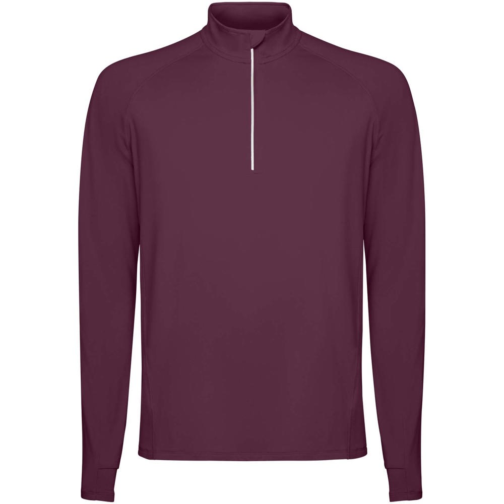 Estambul Half-Zip Sweatshirt für Herren - pflaumenrot