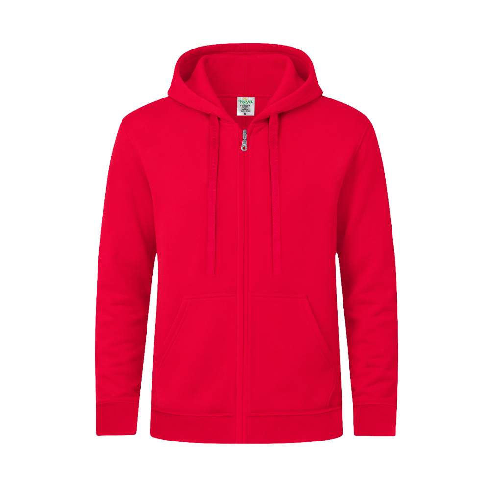 Erwachsene Sweatshirt mit Kapuze + Reißverschluss "keya" SWZ280 - ROJ