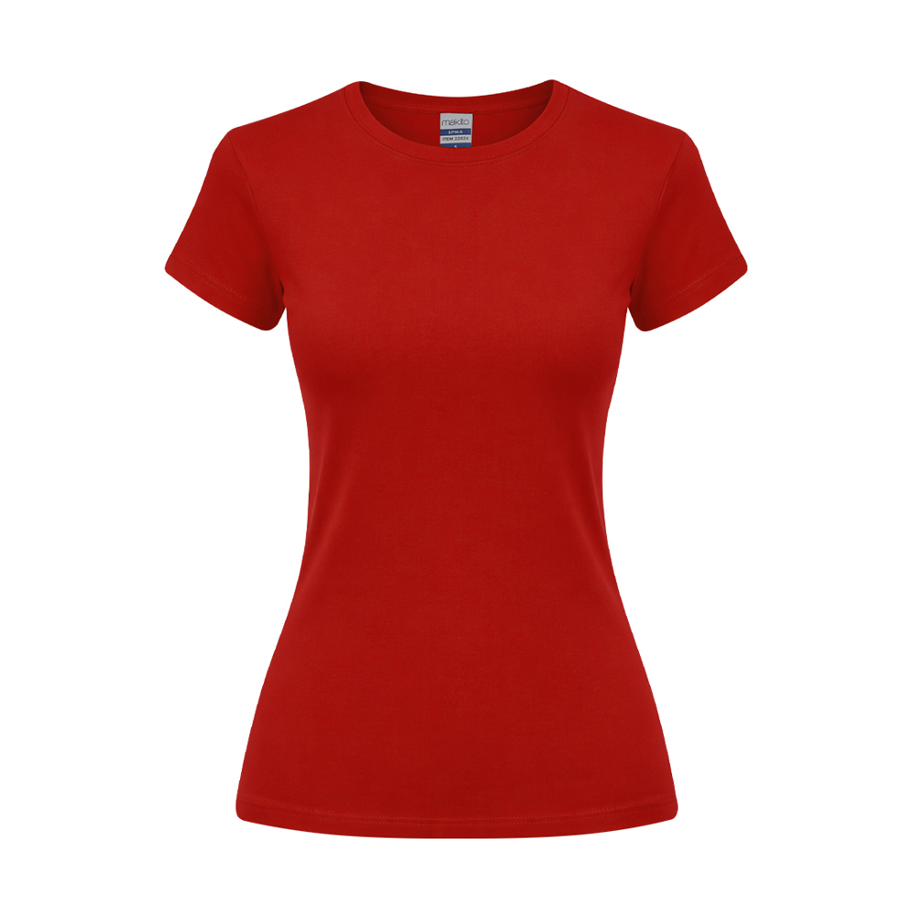 Erwachsene Frauen Farbe T-Shirt Epika - ROJ