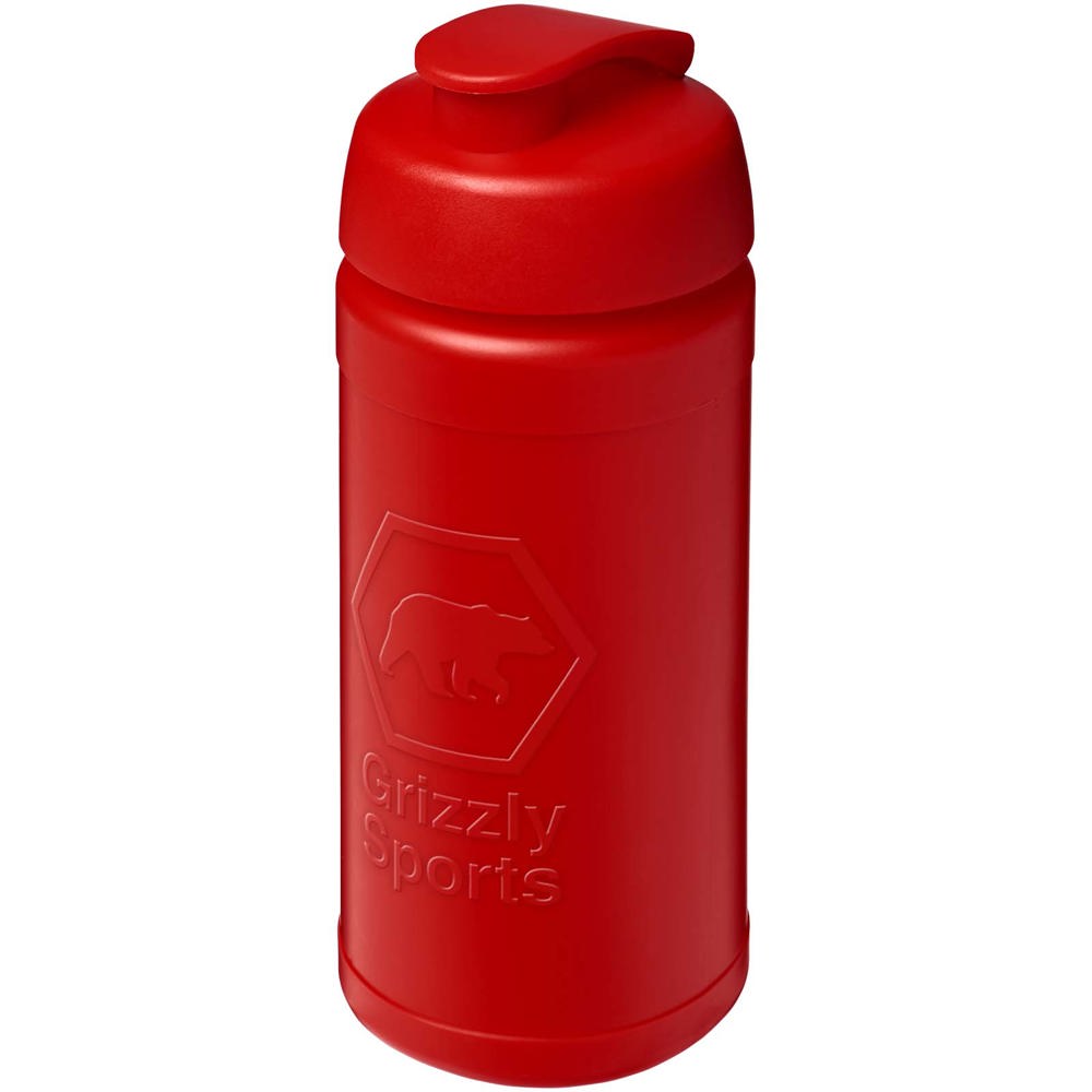 Baseline Rise 500 ml Sportflasche mit Klappdeckel - rot, rot