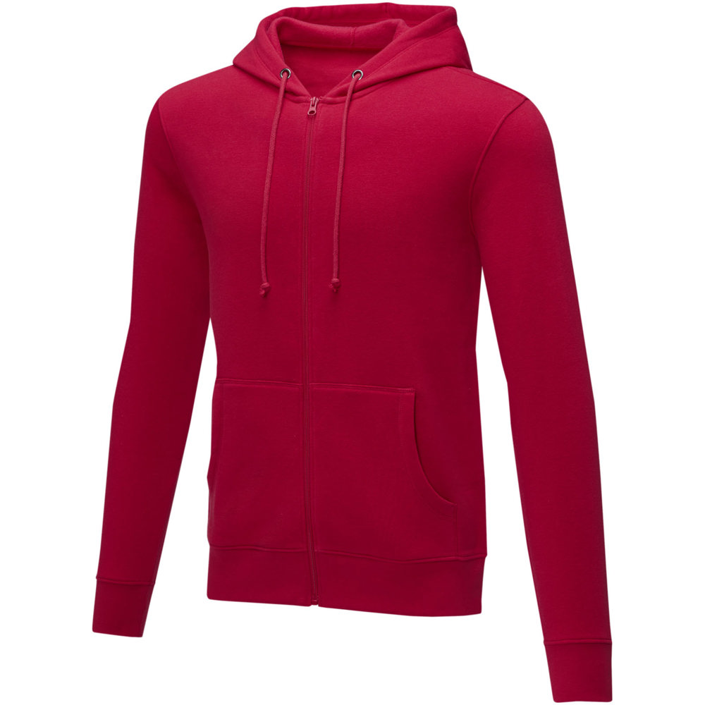Charon Herren Kapuzenpullover mit Reißverschluss - Rot