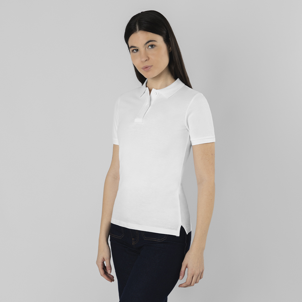 Erwachsene Frauen Weiß Polo-Shirt Charles