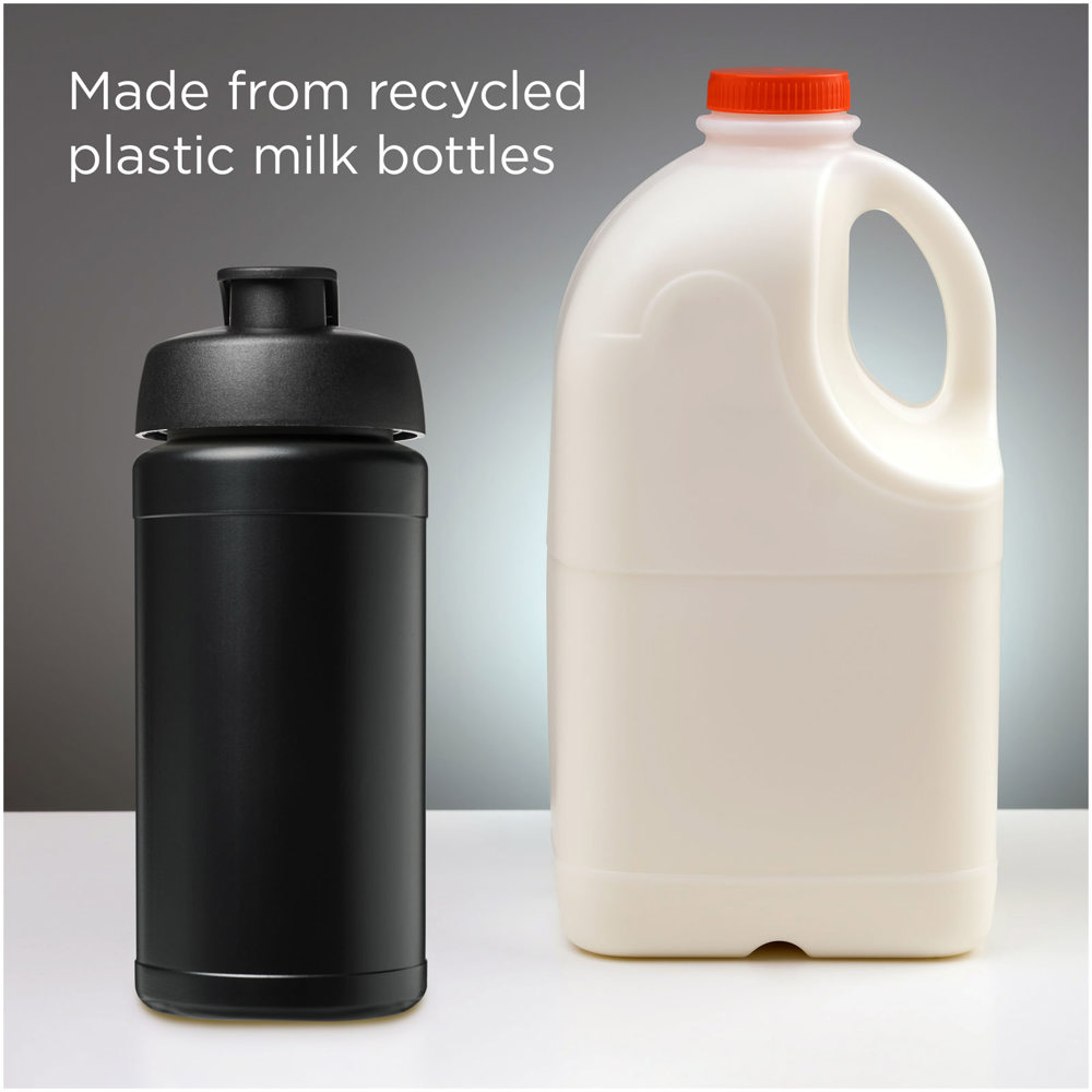 Baseline 500 ml recycelte Sportflasche mit Klappdeckel 