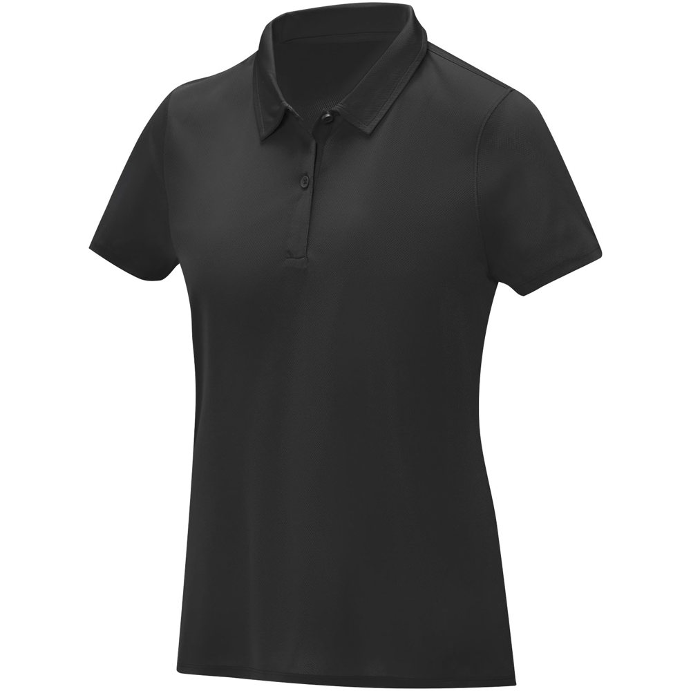 Deimos Poloshirt cool fit mit Kurzärmeln für Damen - Schwarz