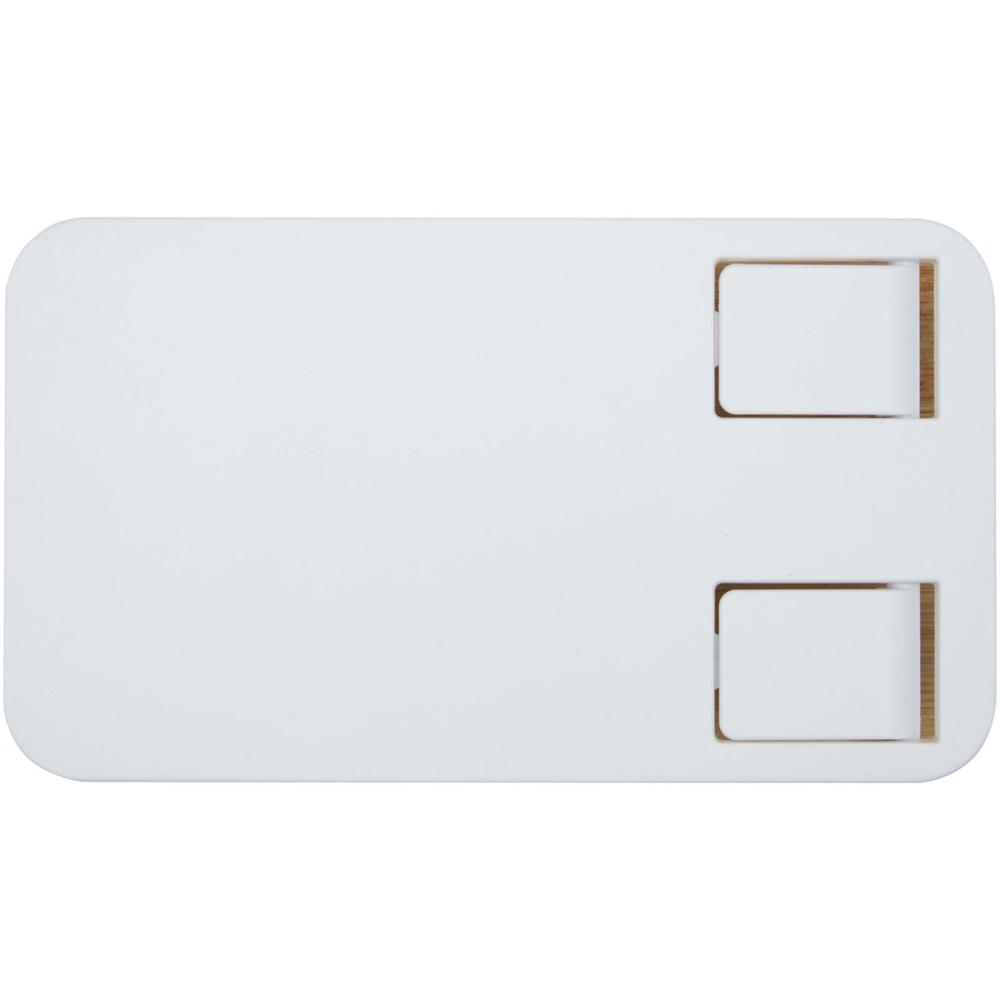 Alfirk Klappbare Smartphonehalterung aus recyceltem Kunststoff mit Bambusdetails