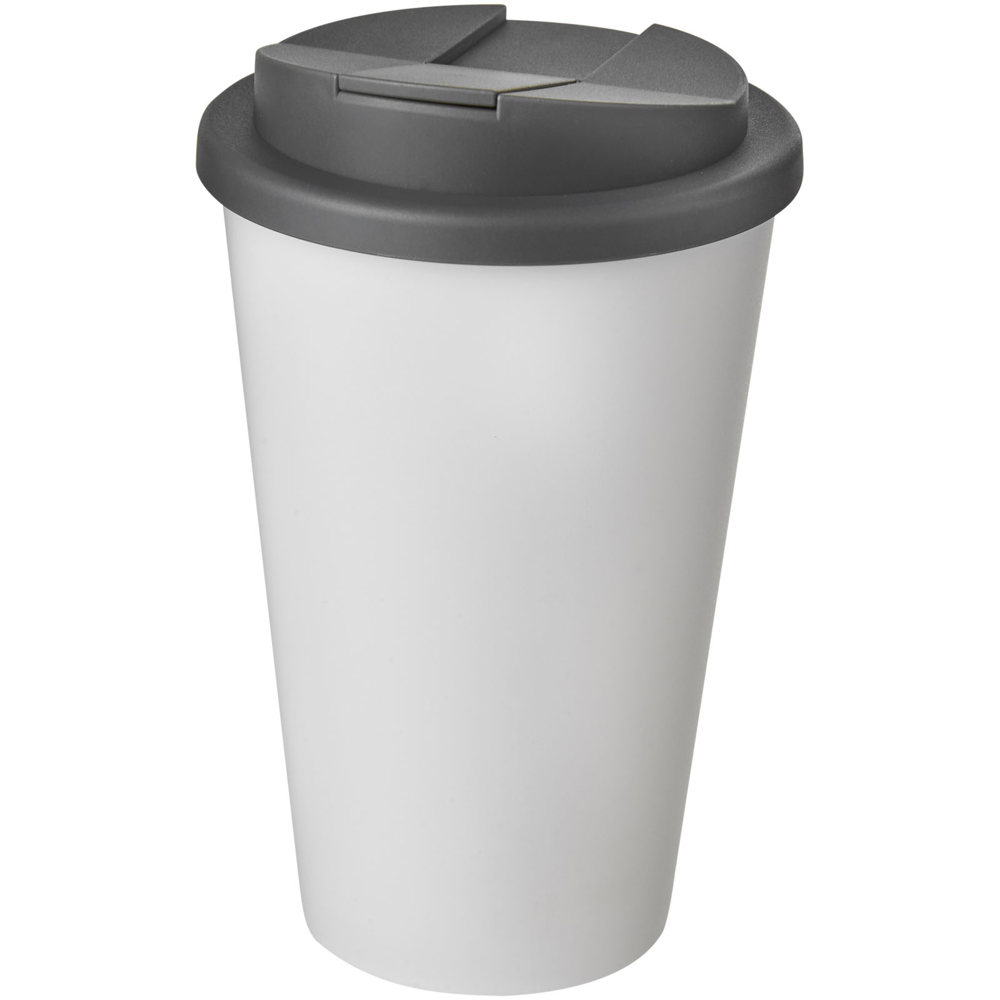 Americano® 350 ml Isolierbecher mit auslaufsicherem Schraubverschluss - weiss, grau