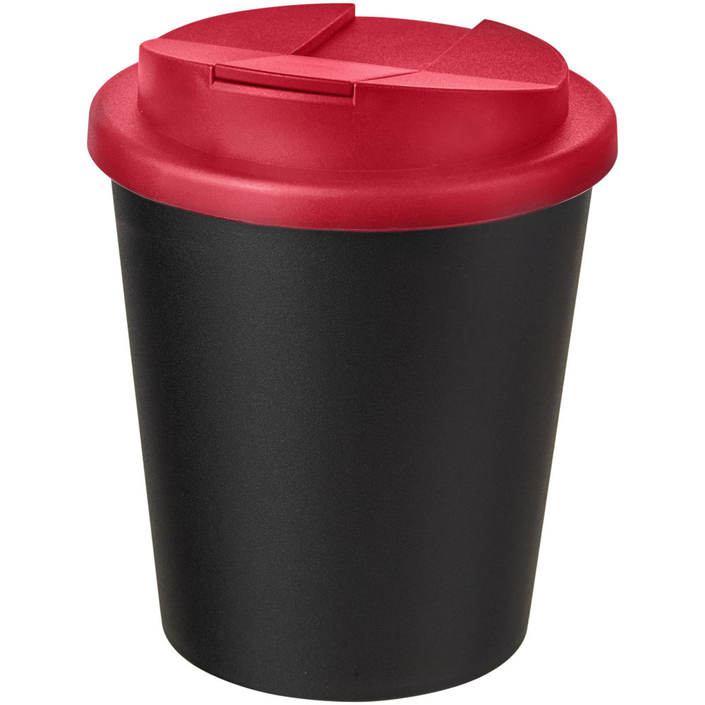 Americano® Espresso 250 ml Isolierbecher mit auslaufsicherem Schraubverschluss - schwarz, rot