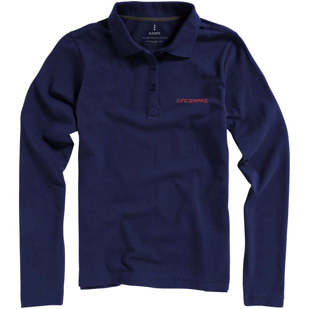Calgary 200 g/m² Langarm Poloshirt für Damen